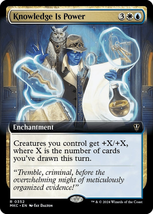 Image for Knowledge is Power (Extended Art) (352) (Commander: Murders at Karlov Manor) - Magic: The Gathering