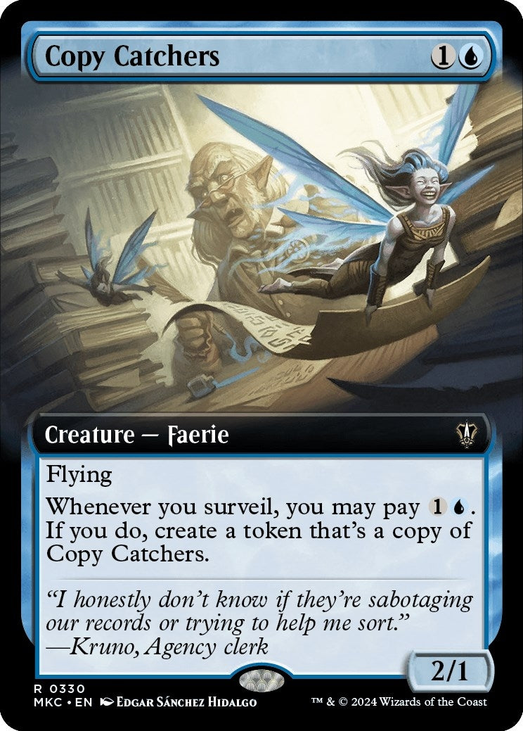 Image for Copy Catchers (Extended Art) (330) (Commander: Murders at Karlov Manor) - Magic: The Gathering