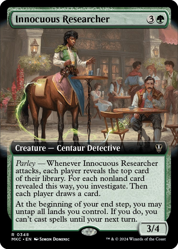 Image for Innocuous Researcher (Extended Art) (348) (Commander: Murders at Karlov Manor) - Magic: The Gathering