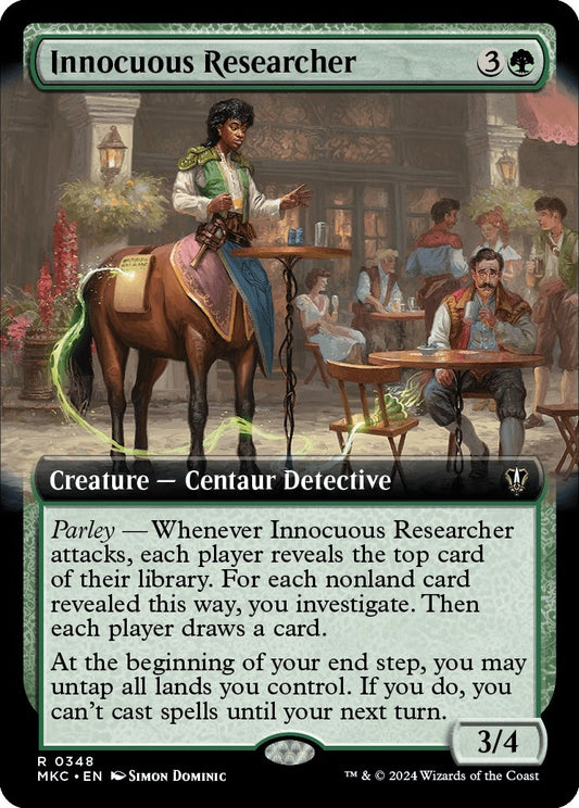 Image for Innocuous Researcher (Extended Art) (348) (Commander: Murders at Karlov Manor) - Magic: The Gathering