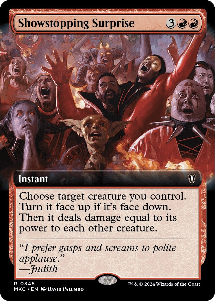 Image for Showstopping Surprise (Extended Art) (345) (Commander: Murders at Karlov Manor) - Magic: The Gathering