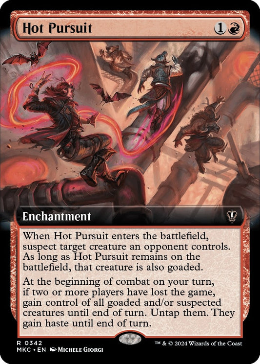 Image for Hot Pursuit (Extended Art) (342) (Commander: Murders at Karlov Manor) - Magic: The Gathering