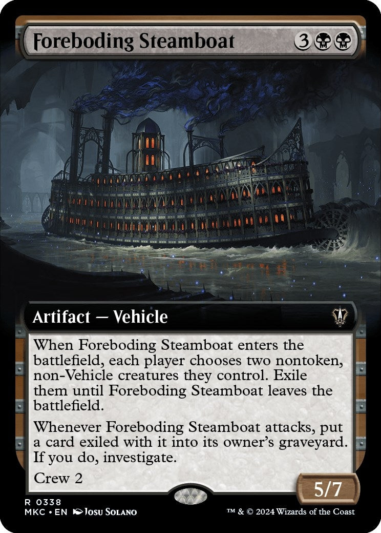 Image for Foreboding Steamboat (Extended Art) (338) (Commander: Murders at Karlov Manor) - Magic: The Gathering