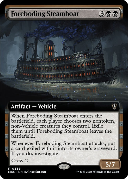 Image for Foreboding Steamboat (Extended Art) (338) (Commander: Murders at Karlov Manor) - Magic: The Gathering