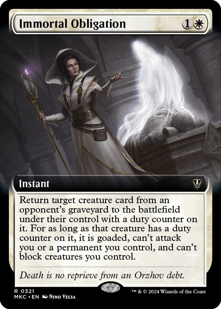 Image for Immortal Obligation (Extended Art) (321) (Commander: Murders at Karlov Manor) - Magic: The Gathering
