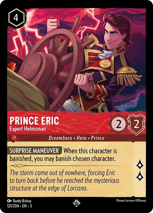 Image for Prince Eric - Expert Helmsman (121/204) (Into the Inklands) - Disney Lorcana