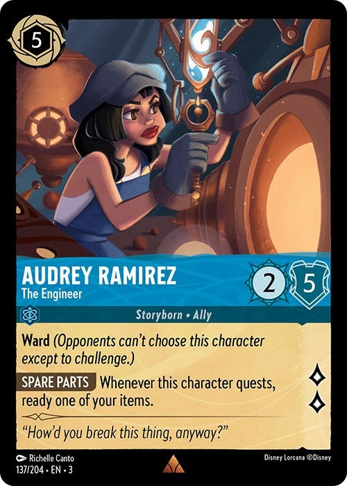 Image for Audrey Ramirez - The Engineer (137/204) (Into the Inklands) - Disney Lorcana