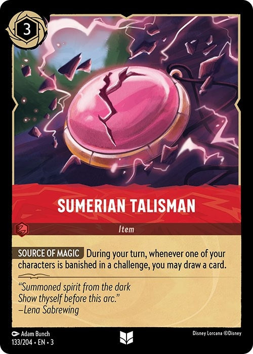 Image for Sumerian Talisman (133/204) (Into the Inklands) - Disney Lorcana