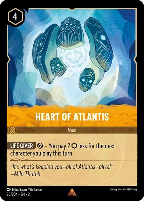 Image for Heart of Atlantis (30/204) (Into the Inklands) - Disney Lorcana