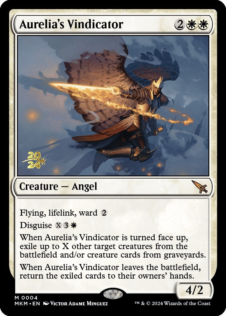 Image for Aurelia's Vindicator (4) (Prerelease Cards) - Magic: The Gathering