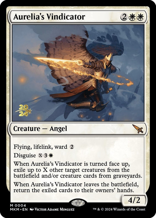 Image for Aurelia's Vindicator (4) (Prerelease Cards) - Magic: The Gathering