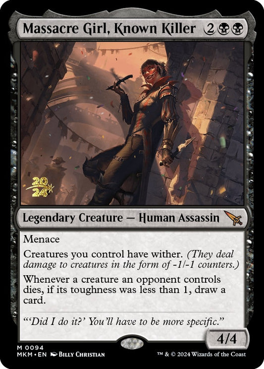 Image for Massacre Girl, Known Killer (94) (Prerelease Cards) - Magic: The Gathering