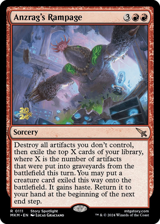 Image for Anzrag's Rampage (111) (Prerelease Cards) - Magic: The Gathering