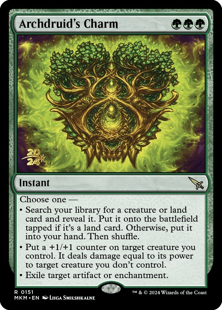 Image for Archdruid's Charm (151) (Prerelease Cards) - Magic: The Gathering