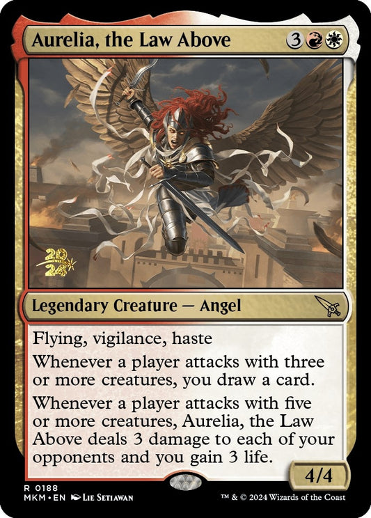 Image for Aurelia, the Law Above (188) (Prerelease Cards) - Magic: The Gathering