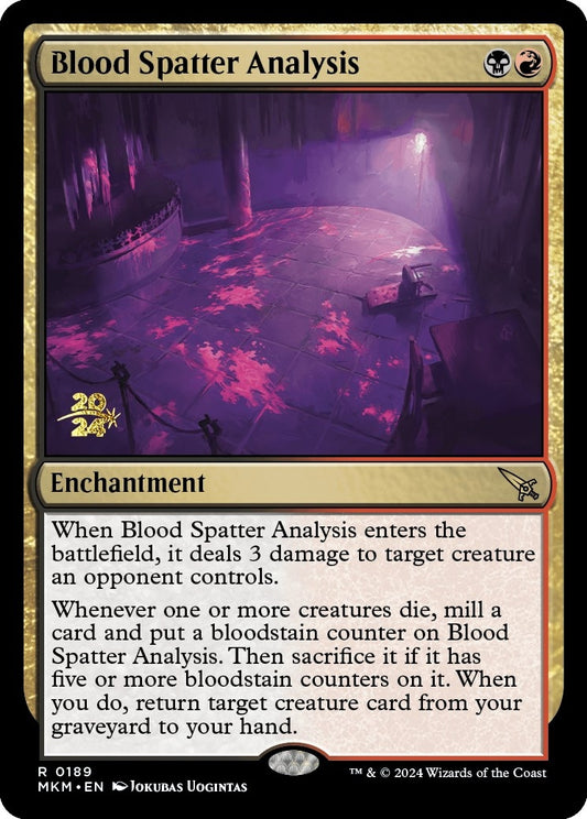 Image for Blood Spatter Analysis (189) (Prerelease Cards) - Magic: The Gathering