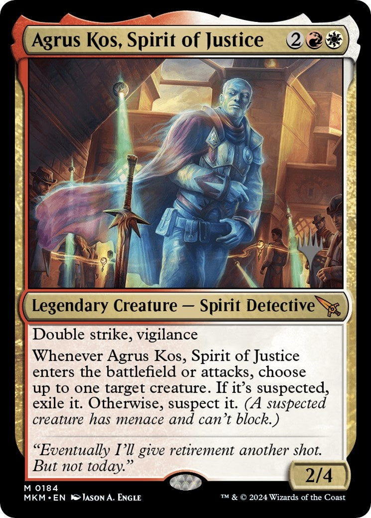 Image for Agrus Kos, Spirit of Justice (184) (Promo Pack: Murders at Karlov Manor) - Magic: The Gathering