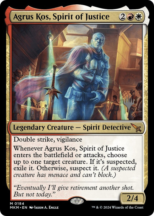 Image for Agrus Kos, Spirit of Justice (184) (Promo Pack: Murders at Karlov Manor) - Magic: The Gathering