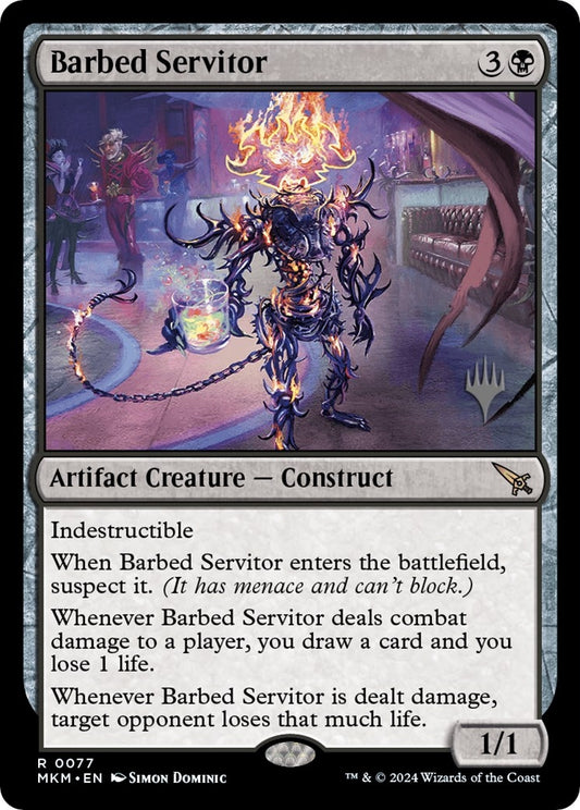 Image for Barbed Servitor (77) (Promo Pack: Murders at Karlov Manor) - Magic: The Gathering