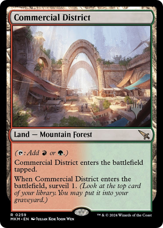 Image for Commercial District (259) (Promo Pack: Murders at Karlov Manor) - Magic: The Gathering