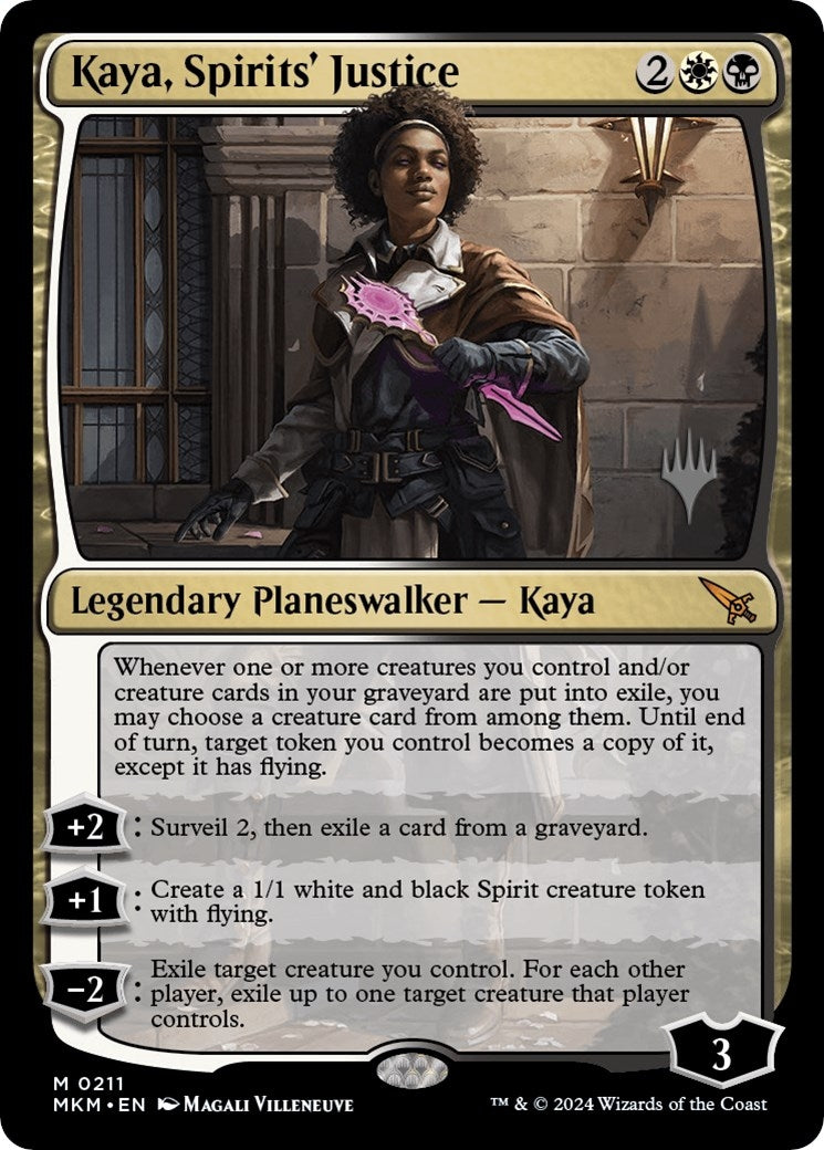 Image for Kaya, Spirits' Justice (211) (Promo Pack: Murders at Karlov Manor) - Magic: The Gathering
