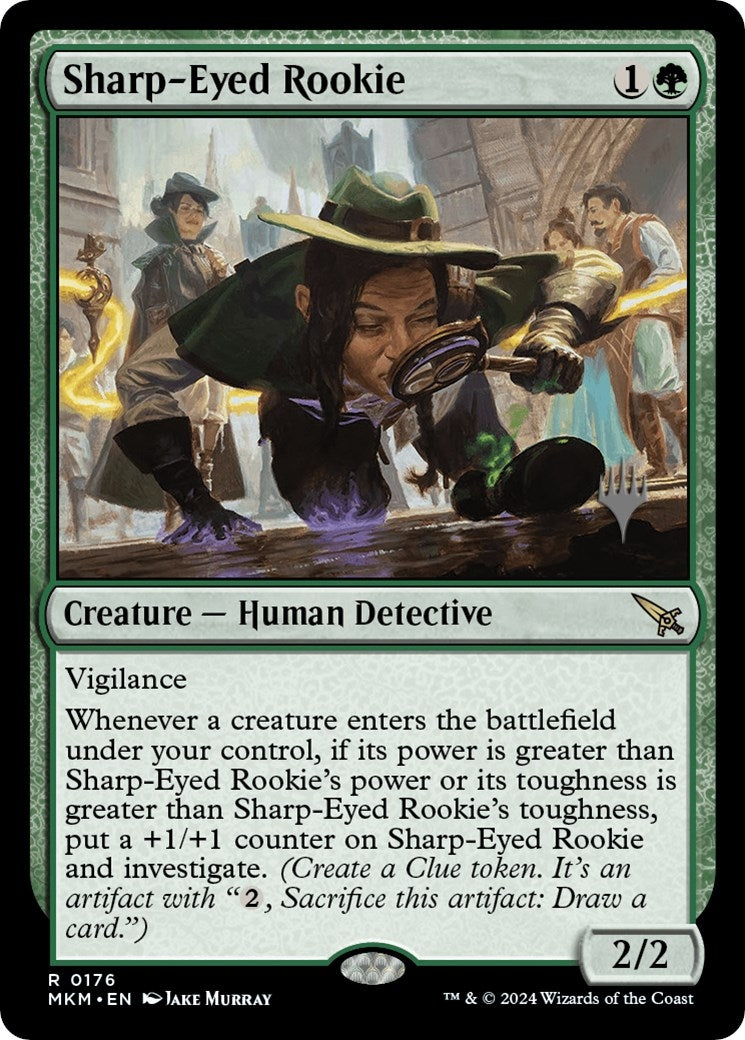 Image for Sharp-Eyed Rookie (176) (Promo Pack: Murders at Karlov Manor) - Magic: The Gathering