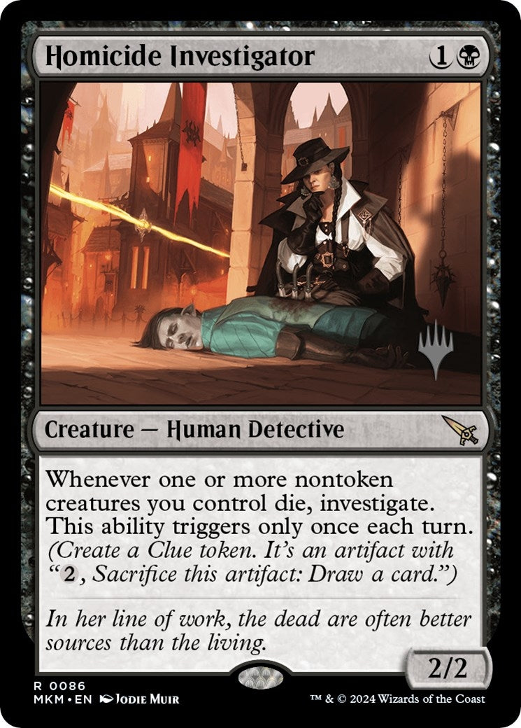 Image for Homicide Investigator (86) (Promo Pack: Murders at Karlov Manor) - Magic: The Gathering