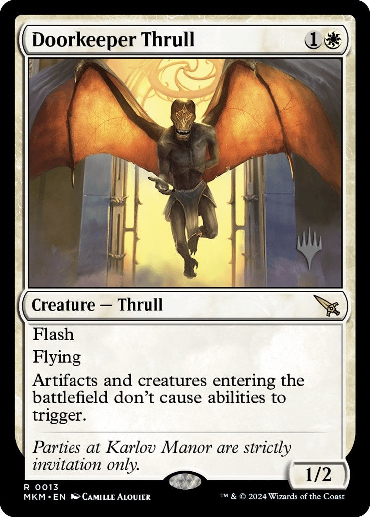 Image for Doorkeeper Thrull (13) (Promo Pack: Murders at Karlov Manor) - Magic: The Gathering