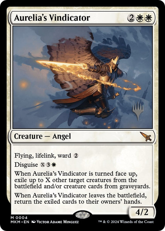 Image for Aurelia's Vindicator (4) (Promo Pack: Murders at Karlov Manor) - Magic: The Gathering
