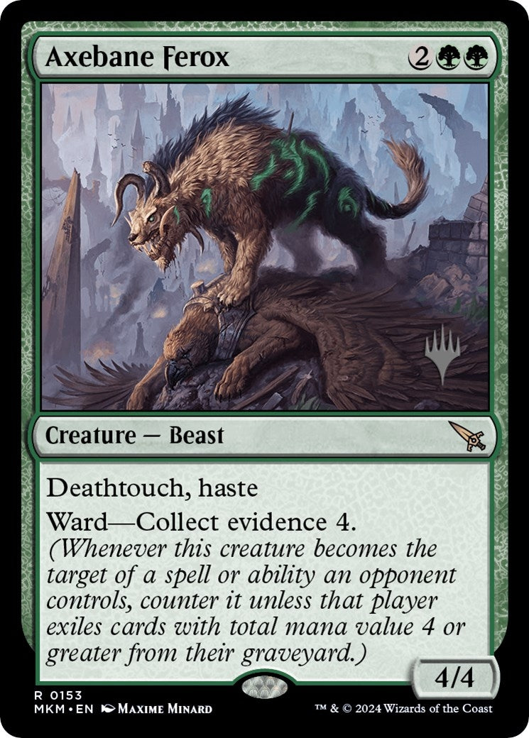 Image for Axebane Ferox (153) (Promo Pack: Murders at Karlov Manor) - Magic: The Gathering
