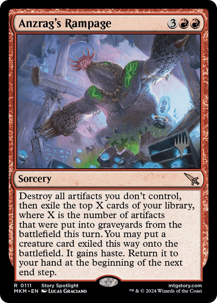 Image for Anzrag's Rampage (111) (Promo Pack: Murders at Karlov Manor) - Magic: The Gathering