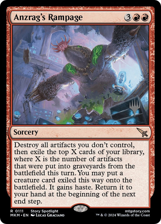 Image for Anzrag's Rampage (111) (Promo Pack: Murders at Karlov Manor) - Magic: The Gathering