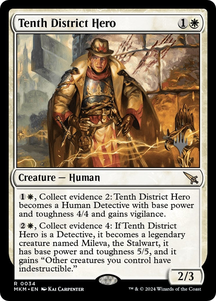 Image for Tenth District Hero (34) (Promo Pack: Murders at Karlov Manor) - Magic: The Gathering