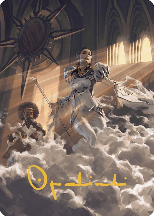 Image for Call a Surprise Witness Art Card (Gold-Stamped Signature) (28) (Art Series: Murders at Karlov Manor) - Magic: The Gathering