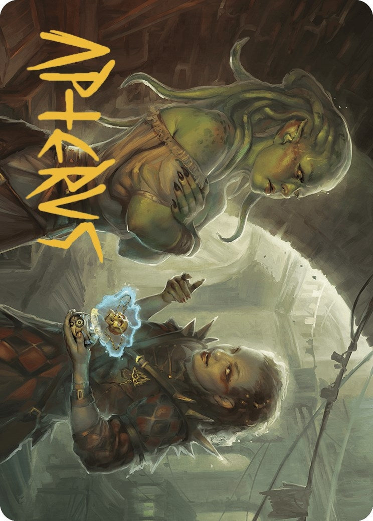 Image for Extract a Confession Art Card (Gold-Stamped Signature) (7) (Art Series: Murders at Karlov Manor) - Magic: The Gathering