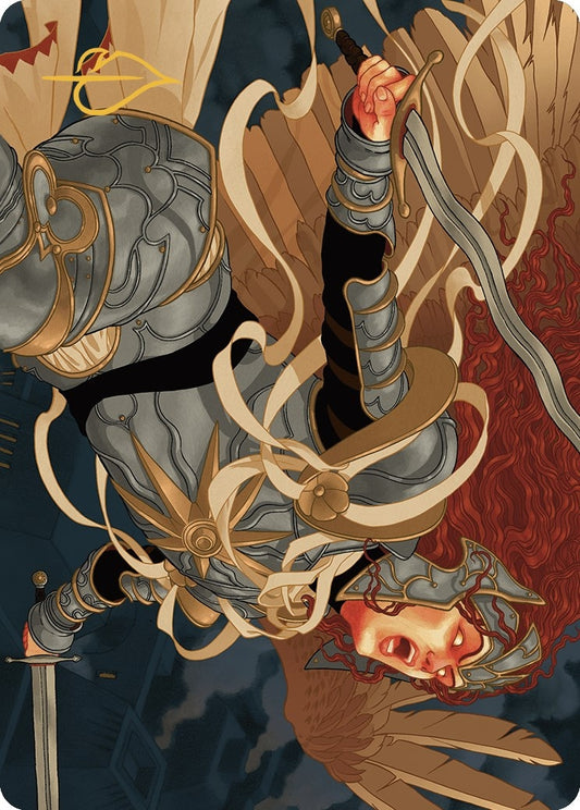 Image for Aurelia, the Law Above Art Card (41/49) (Gold-Stamped Signature) (41) (Art Series: Murders at Karlov Manor) - Magic: The Gathering