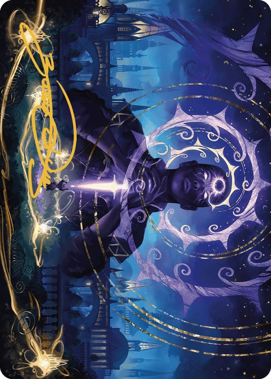 Image for Coerced to Kill Art Card (Gold-Stamped Signature) (17) (Art Series: Murders at Karlov Manor) - Magic: The Gathering