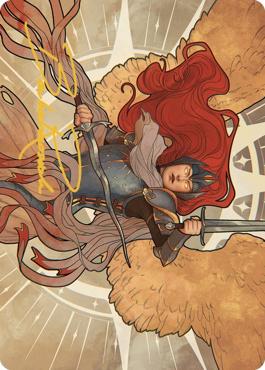 Image for Aurelia, the Law Above Art Card (36/49) (Gold-Stamped Signature) (36) (Art Series: Murders at Karlov Manor) - Magic: The Gathering