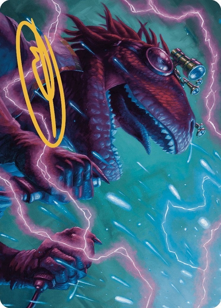 Image for Kylox, Visionary Inventor Art Card (Gold-Stamped Signature) (43) (Art Series: Murders at Karlov Manor) - Magic: The Gathering