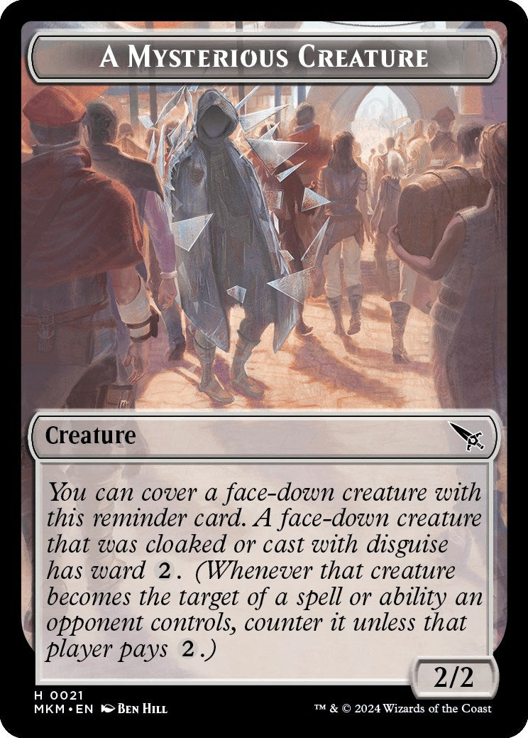 Image for A Mysterious Creature Token (21) (Murders at Karlov Manor) - Magic: The Gathering