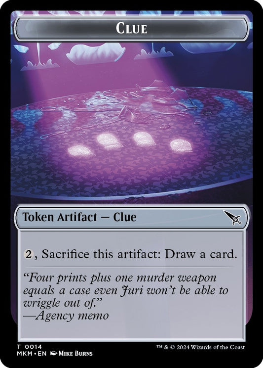 Image for Clue (0014) // A 0041 Double-Sided Token (14 // 41) (Murders at Karlov Manor) - Magic: The Gathering