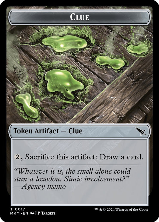 Image for Clue (0017) // A 0044 Double-Sided Token (17 // 44) (Murders at Karlov Manor) - Magic: The Gathering