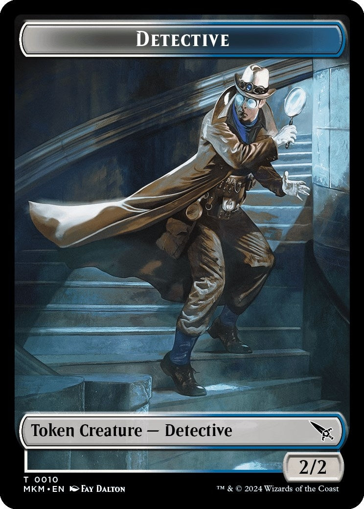 Image for Detective // Bat Double-Sided Token (10 // 4) (Murders at Karlov Manor) - Magic: The Gathering