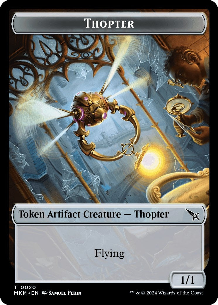 Image for Thopter (0020) // Spirit Double-Sided Token (20 // 12) (Murders at Karlov Manor) - Magic: The Gathering