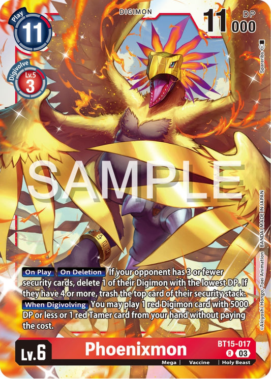 Image for Phoenixmon (BT15-017 R) (Exceed Apocalypse) - Digimon Card Game