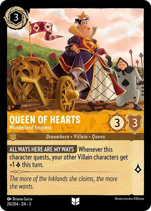 Image for Queen of Hearts - Wonderland Empress (20/204) (Into the Inklands) - Disney Lorcana