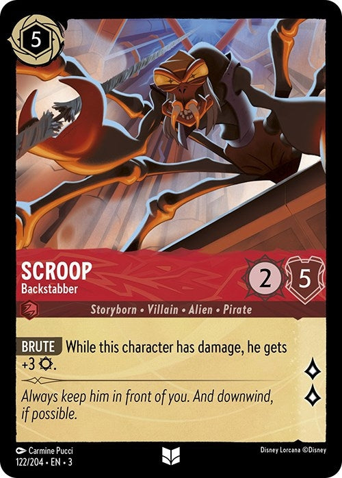Image for Scroop - Backstabber (122/204) (Into the Inklands) - Disney Lorcana
