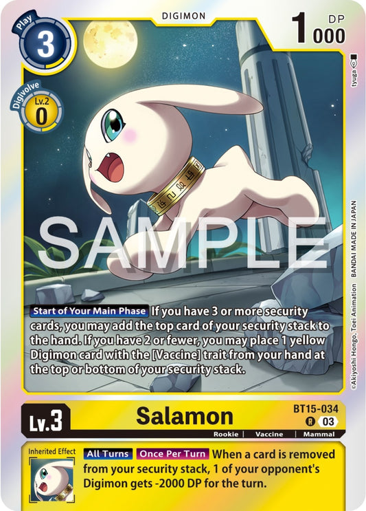 Image for Salamon (BT15-034 R) (Exceed Apocalypse) - Digimon Card Game