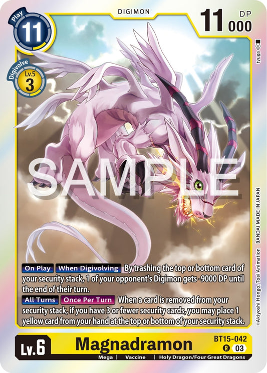 Image for Magnadramon (BT15-042 R) (Exceed Apocalypse) - Digimon Card Game
