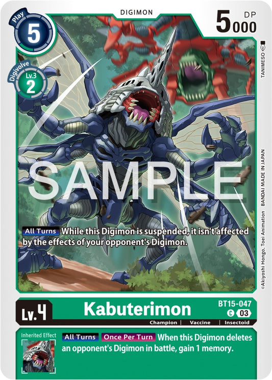 Image for Kabuterimon (BT15-047 C) (Exceed Apocalypse) - Digimon Card Game